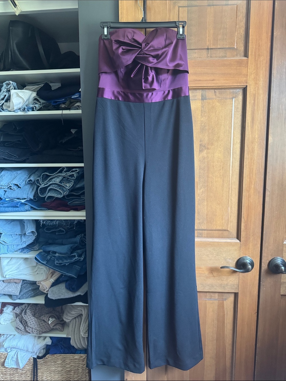 White House Black Market Strapless Wide-Leg Jumpsuit size 4 - NWT